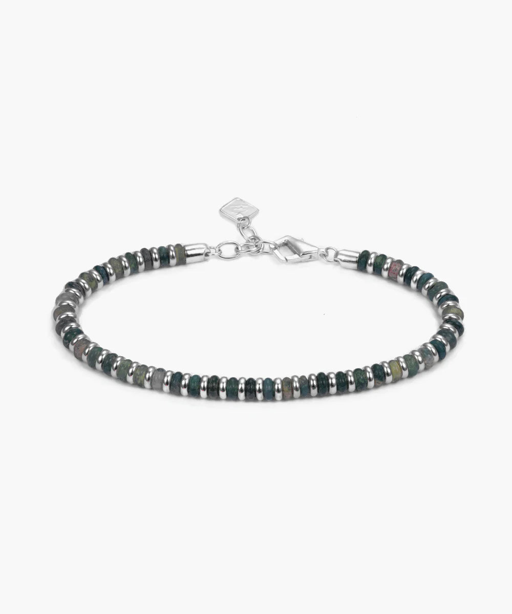 Mariner Brontide 4 mm Moss Agate | 925 Sterling Silver