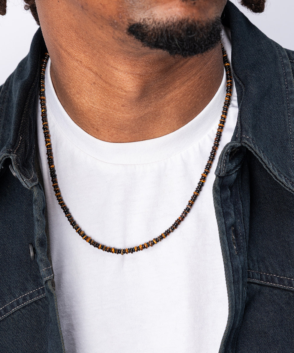 Brontide Necklace Tiger Eye | Black
