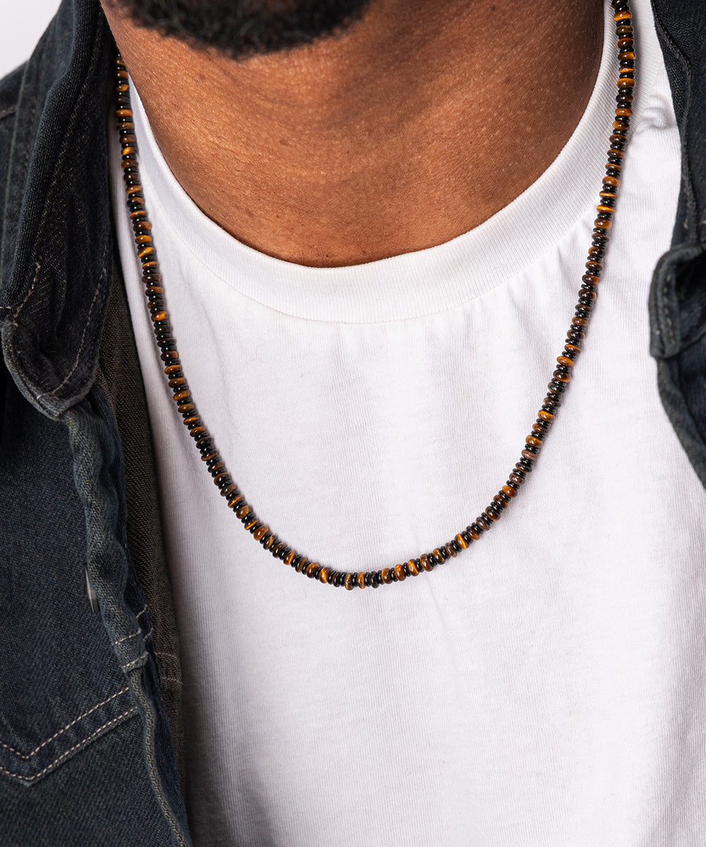 Brontide Necklace Tiger Eye | Black