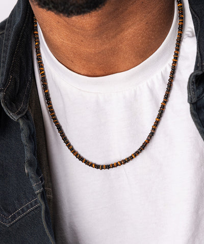 Brontide Necklace Tiger Eye | Black