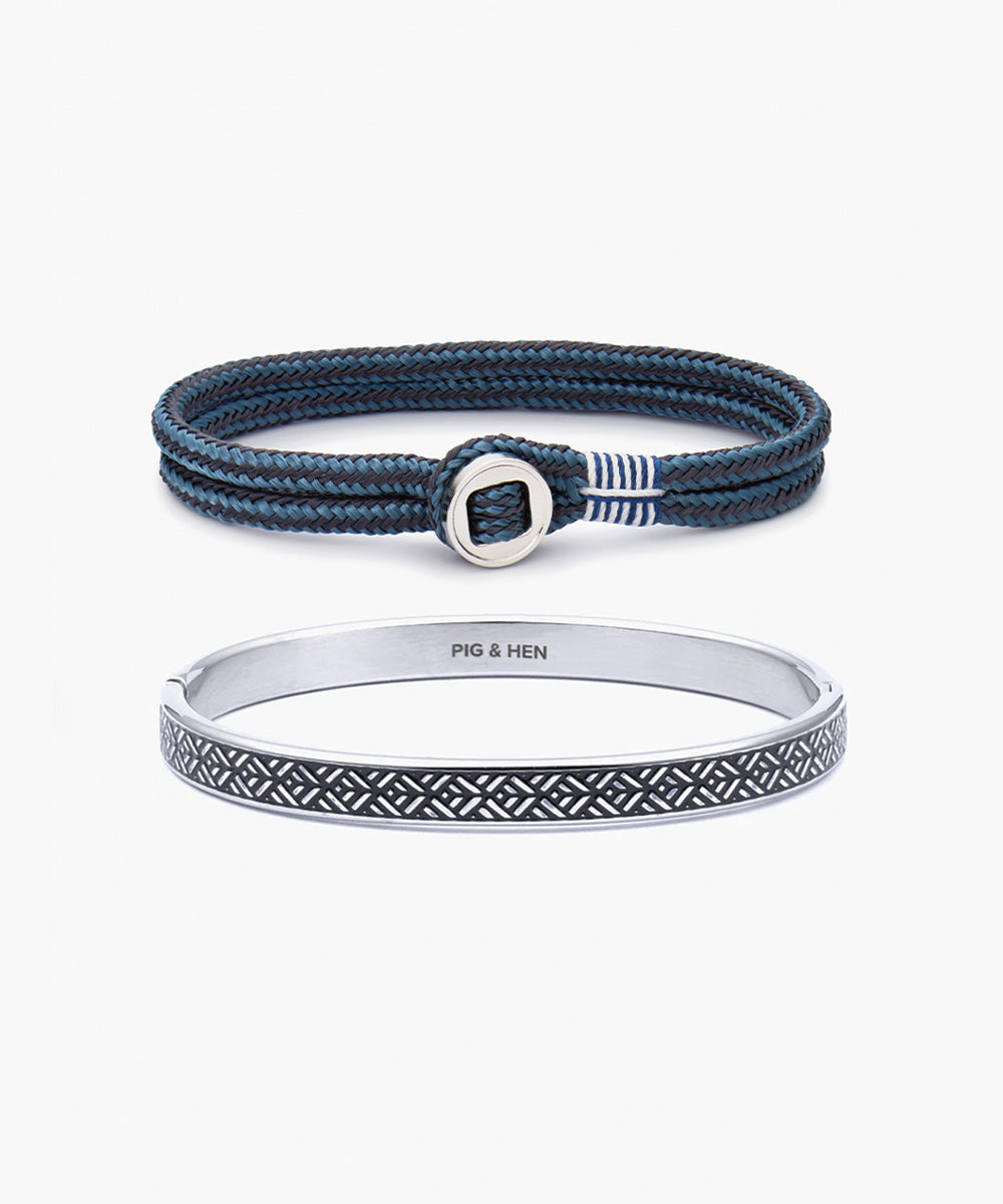 Don Dino Slate Gray - Ash Blue & Striato Set