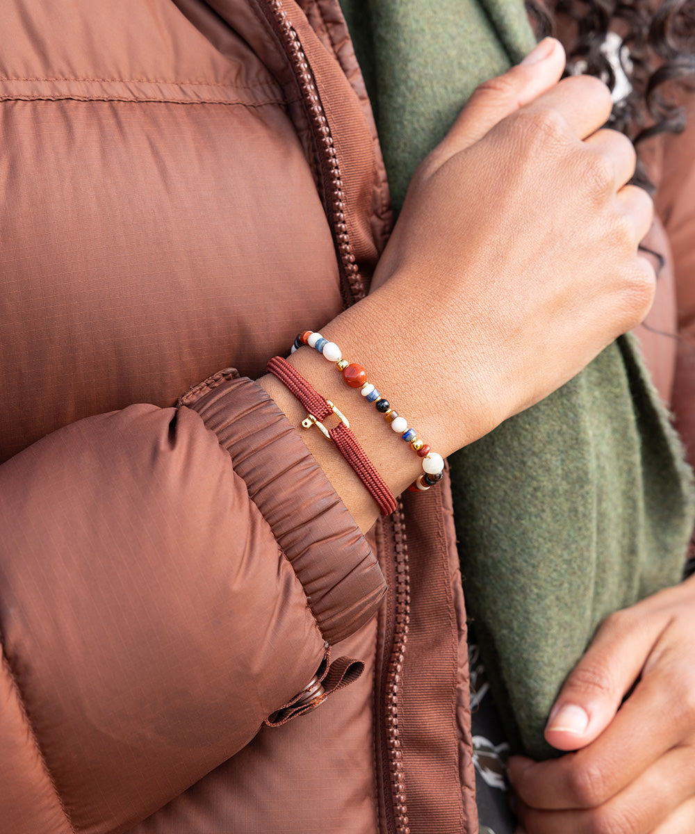 Franky Velvet Red | Gold