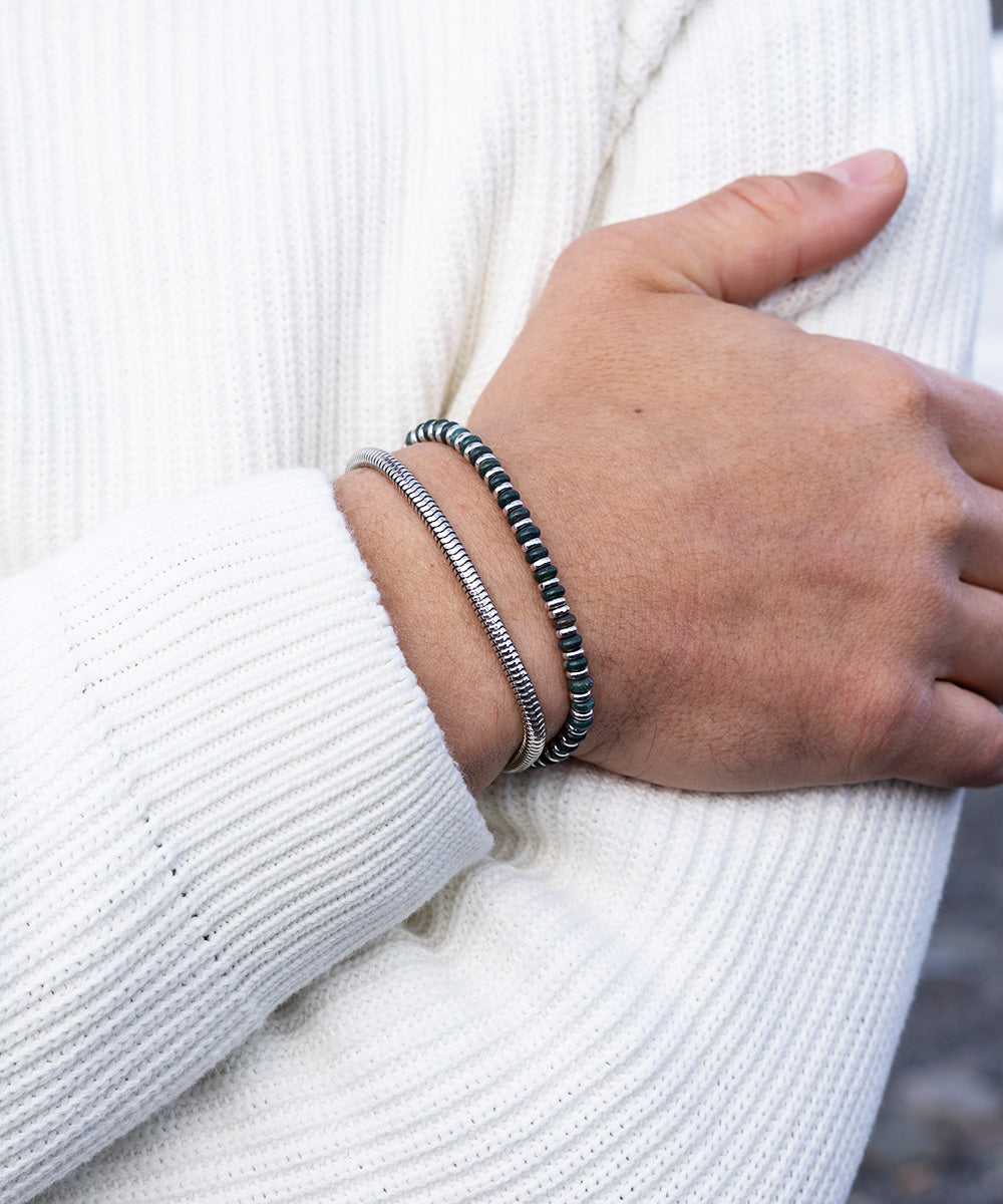 Mariner Brontide 4mm Moss Agate | 925 Sterling Silver