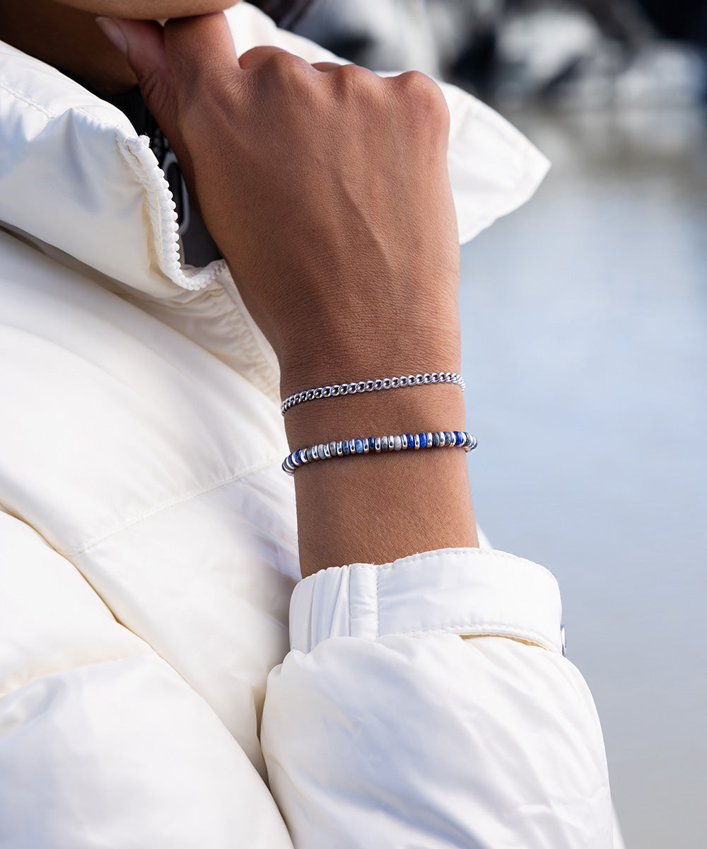 Mariner Brontide 4 mm Lapis Lazuli  | 925 Sterling Silver