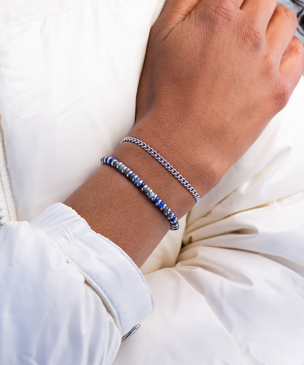 Mariner Brontide 4 mm Lapis Lazuli  | 925 Sterling Silver