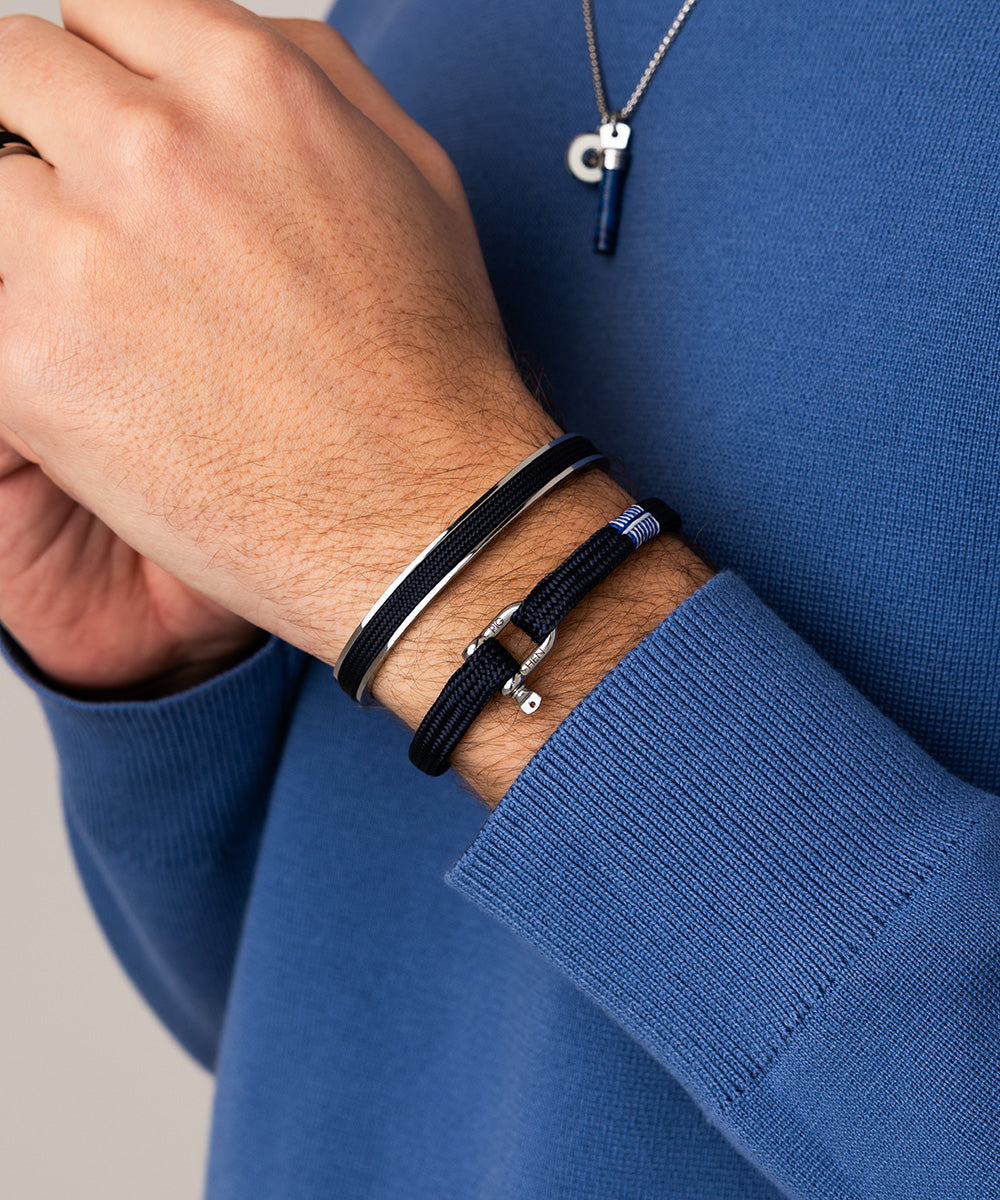Navarch 9mm Navy | Silver – Pig & Hen