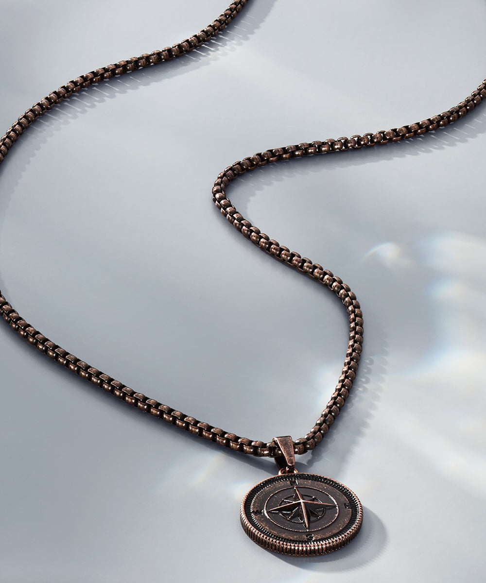 Compass Rose Necklace | Bronze – Pig & Hen