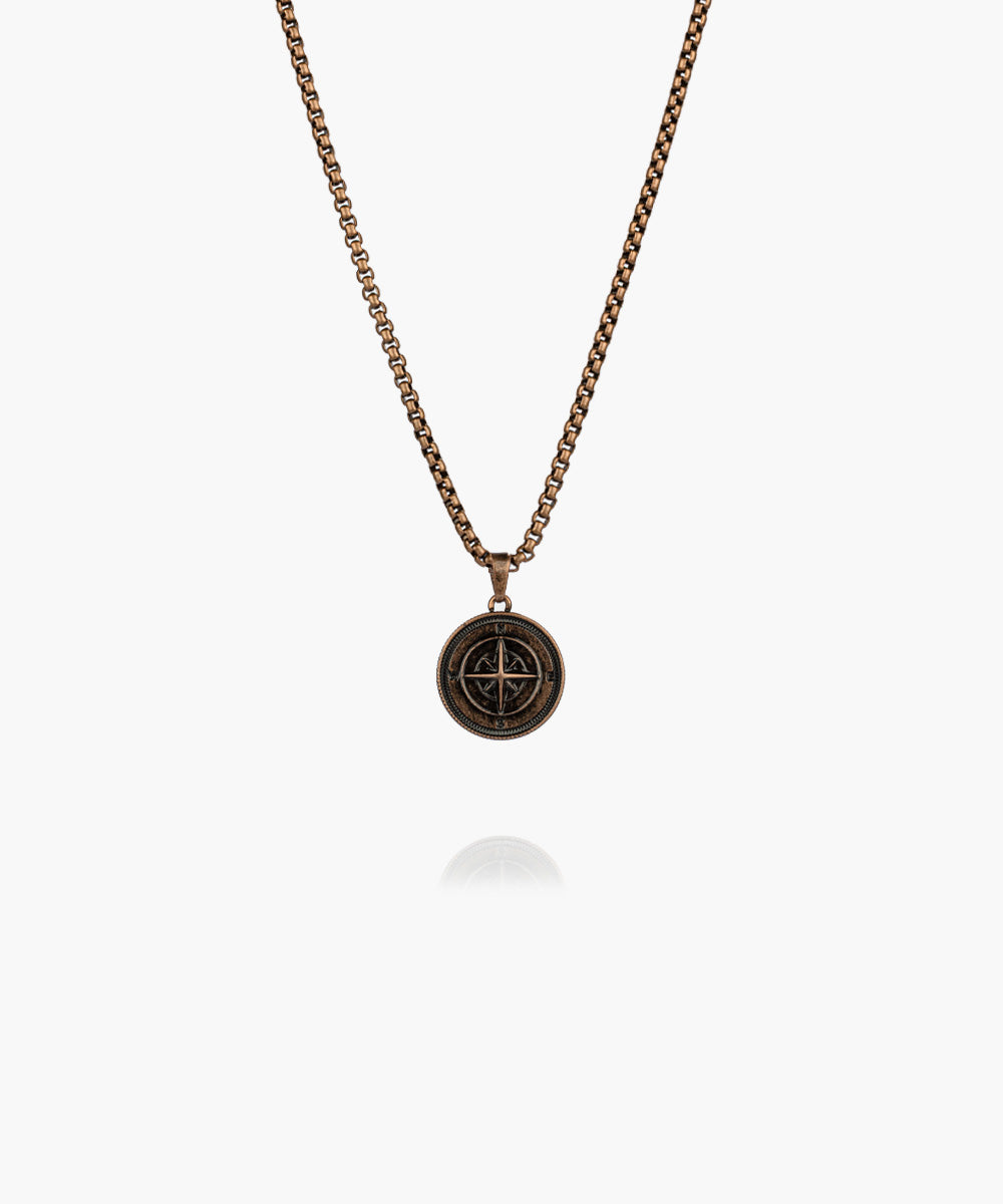 Compass Rose Necklace | Bronze – Pig & Hen