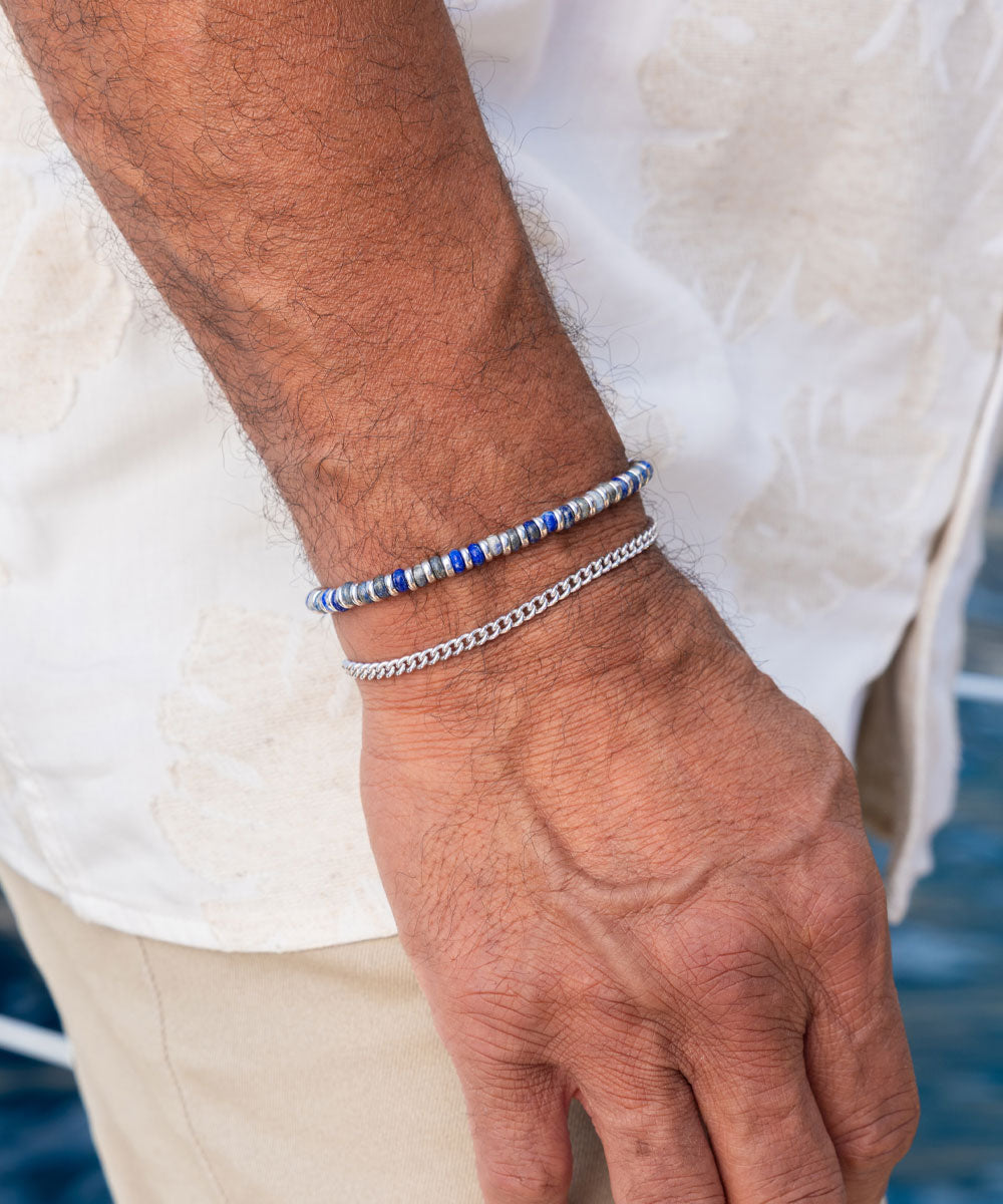 Mariner Brontide 4mm Lapis Lazuli | 925 Sterling Silver