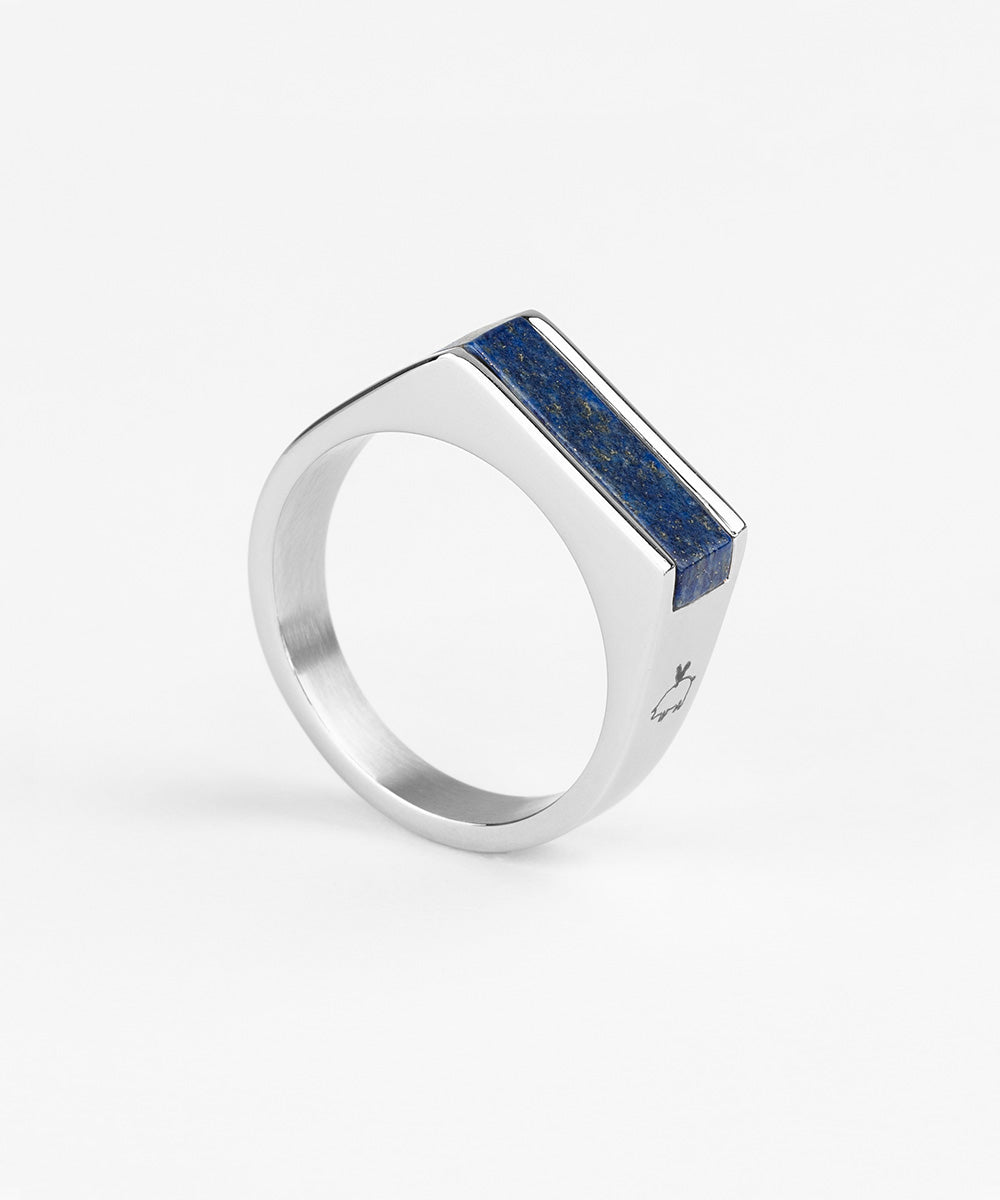 Signet Ring 7mm Lapis Lazuli | Silver – Pig & Hen