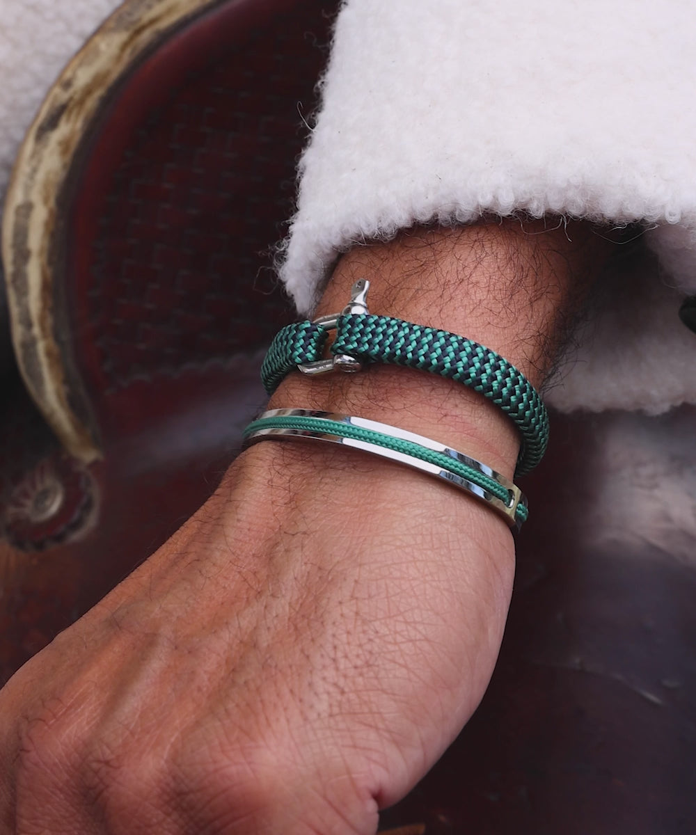 Vicious Vik Patina Green - Navy | Silver