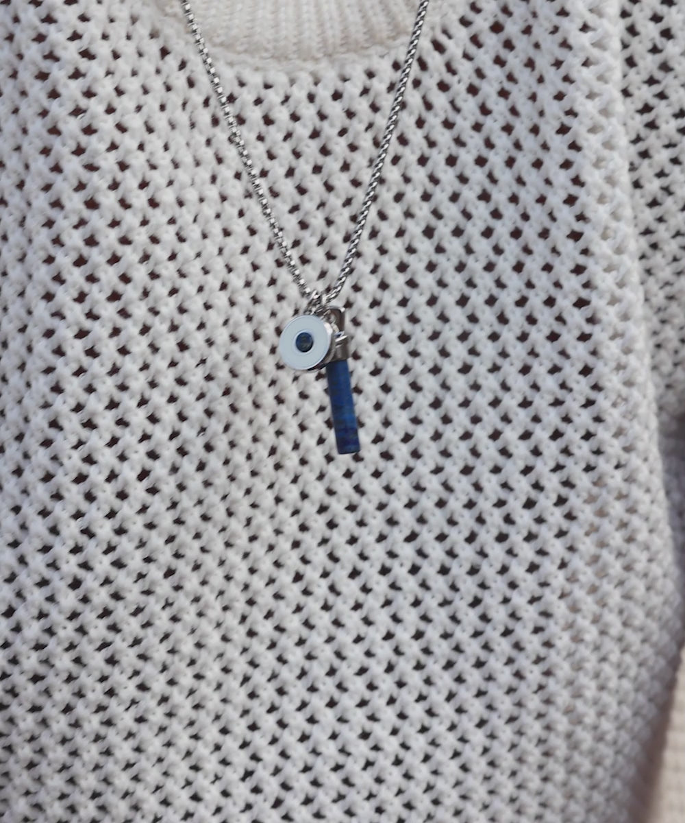 Brontide Eye Necklace Lapis Lazuli | Silver