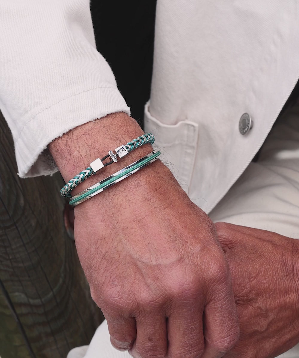 Catena Foxtail Patina Green | Silver