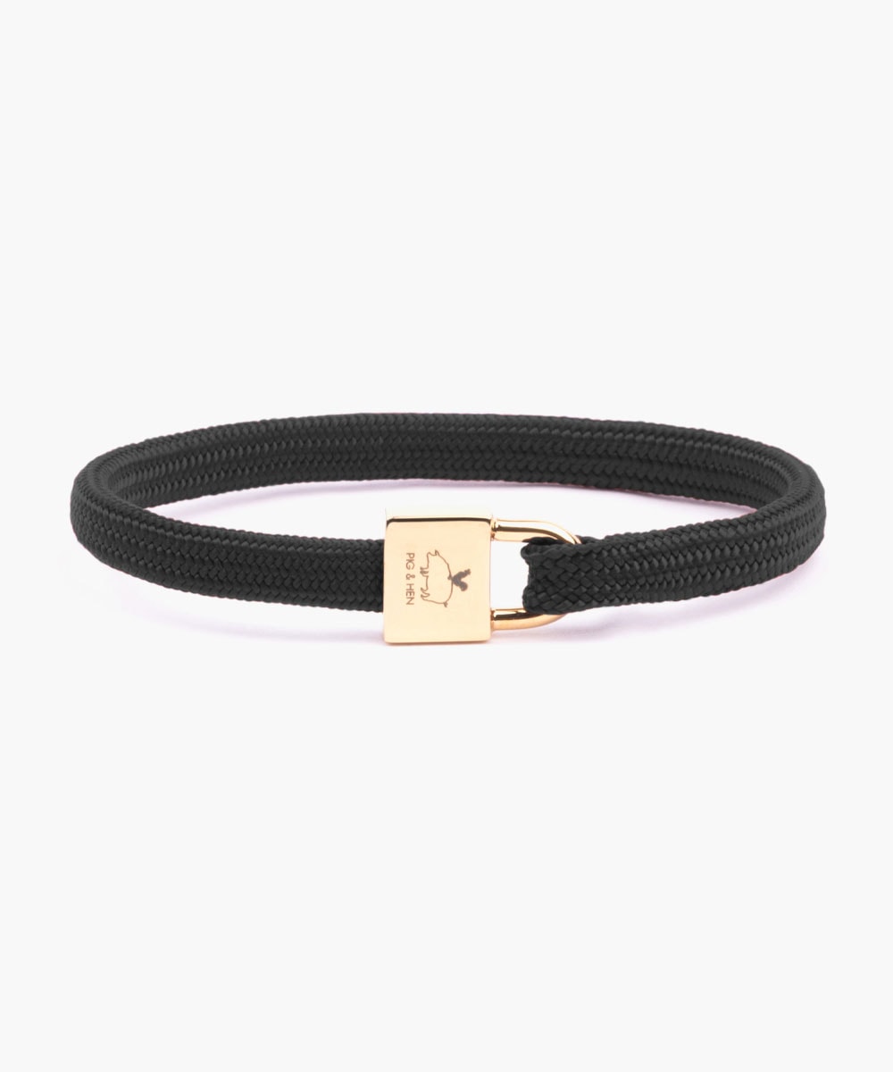 Pig & Hen Bracelet Billy Black | Gold S (16cm)